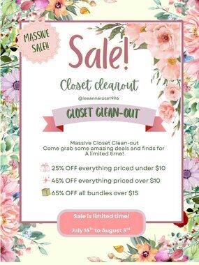 Massive Closet Clear-out